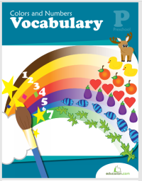 Colors Numbers Vocabulary Workbook-ebook