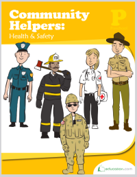 Community Helpers Health Safety Workbook-ebook